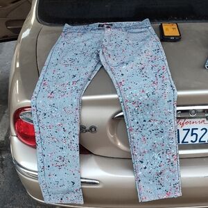 Men's Slim Jeans - Splatter Design